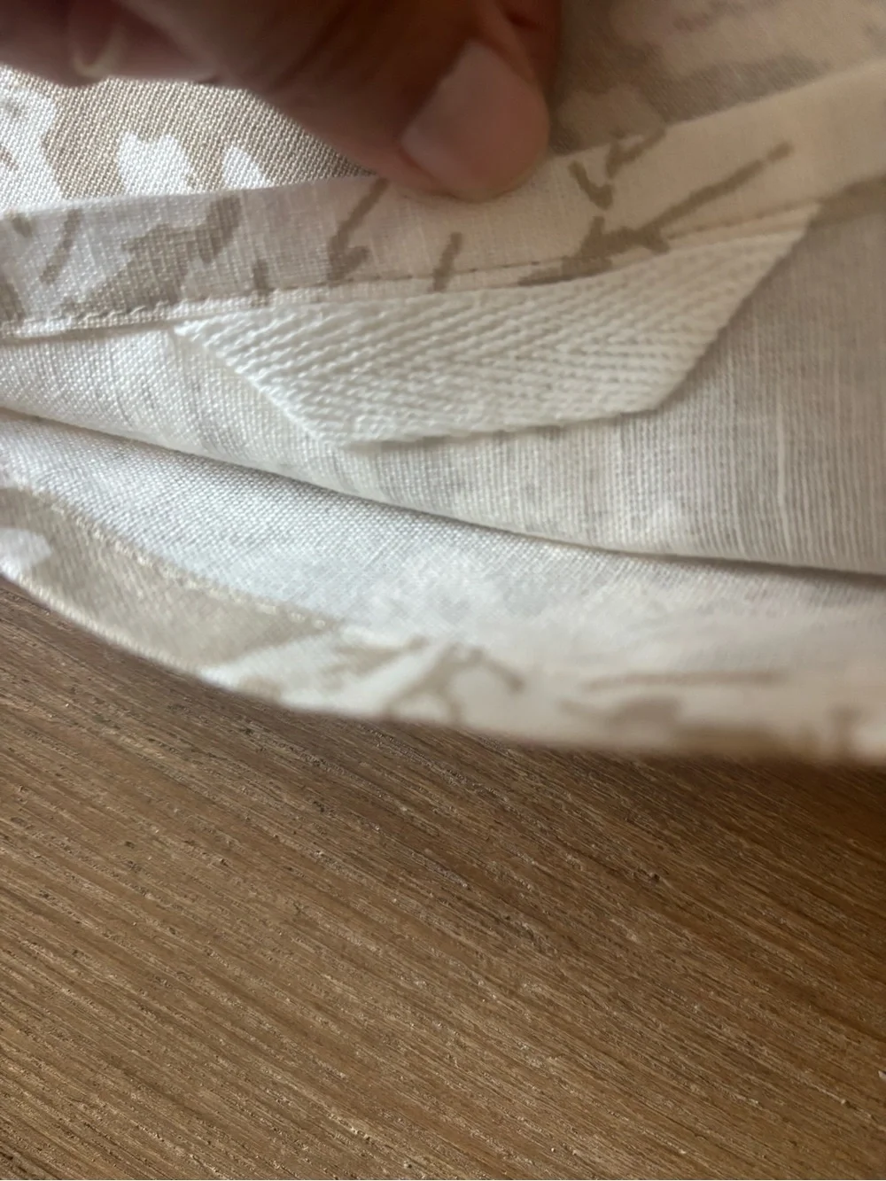 Threshold Cream Kitchen Textile with Gold Dot Chain Pattern